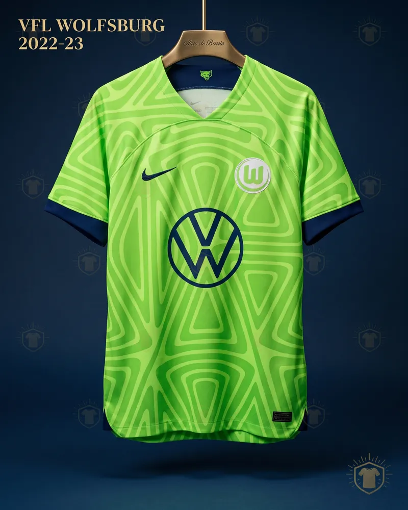 Camiseta local 2022–23 de VfL Wolfsburg (recreación)