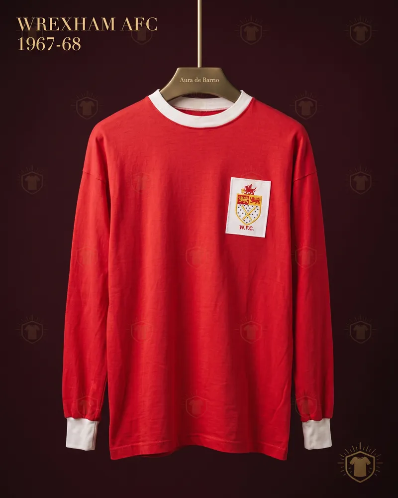 Camiseta local 1967–68 de Wrexham AFC (recreación)