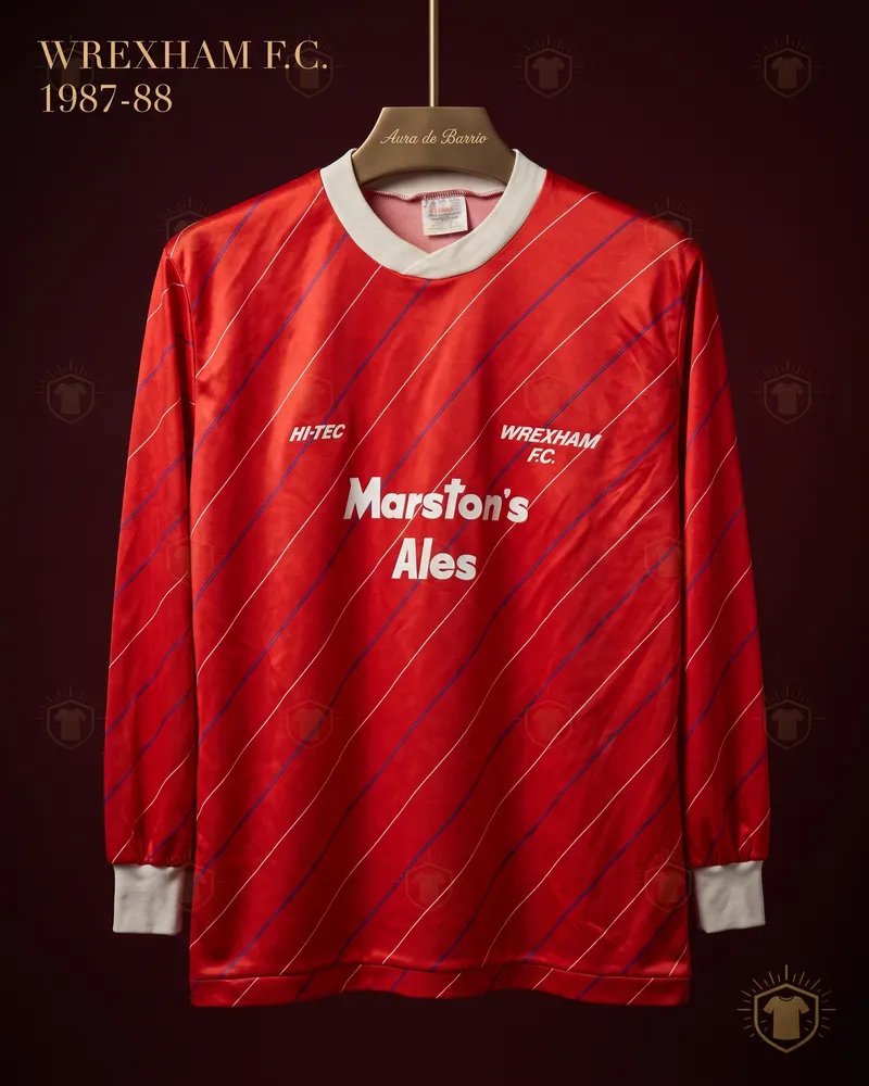 Camiseta local 1987–88 de Wrexham AFC (recreación)