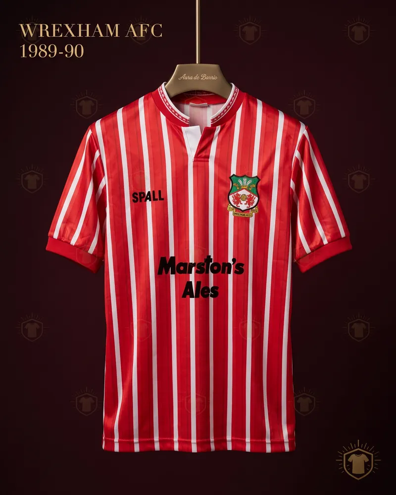 Camiseta local 1989–90 de Wrexham AFC (recreación)