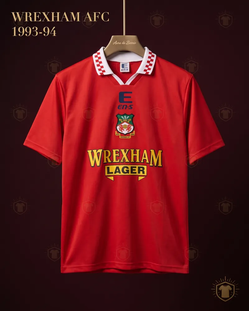 Camiseta local 1993–94 de Wrexham AFC (recreación)