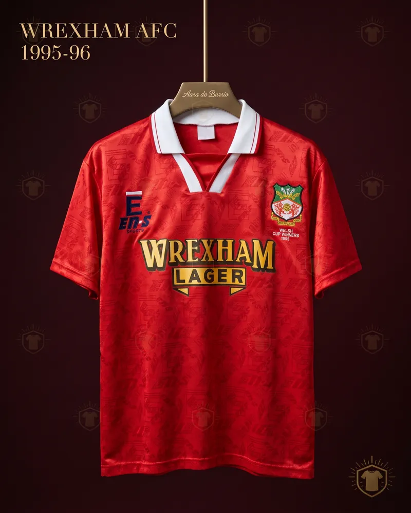 Camiseta local 1995–96 de Wrexham AFC (recreación)