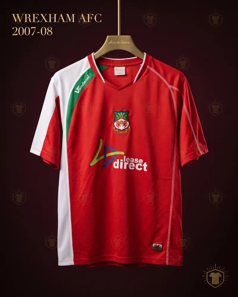 Camiseta local 2007–08 de Wrexham AFC (recreación)