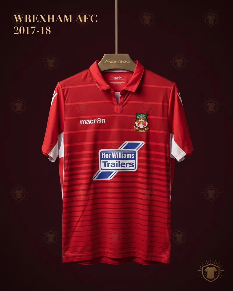 Camiseta local 2017–18 de Wrexham AFC (recreación)