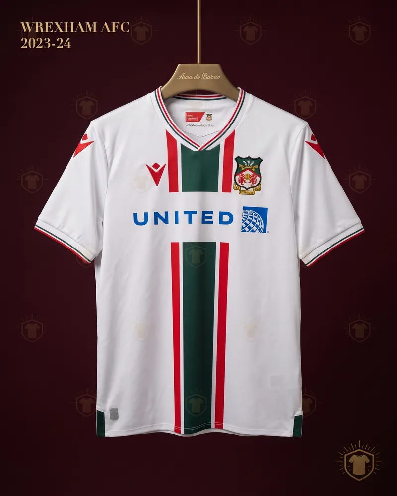 Camiseta visitante 2023–24 de Wrexham AFC (recreación)