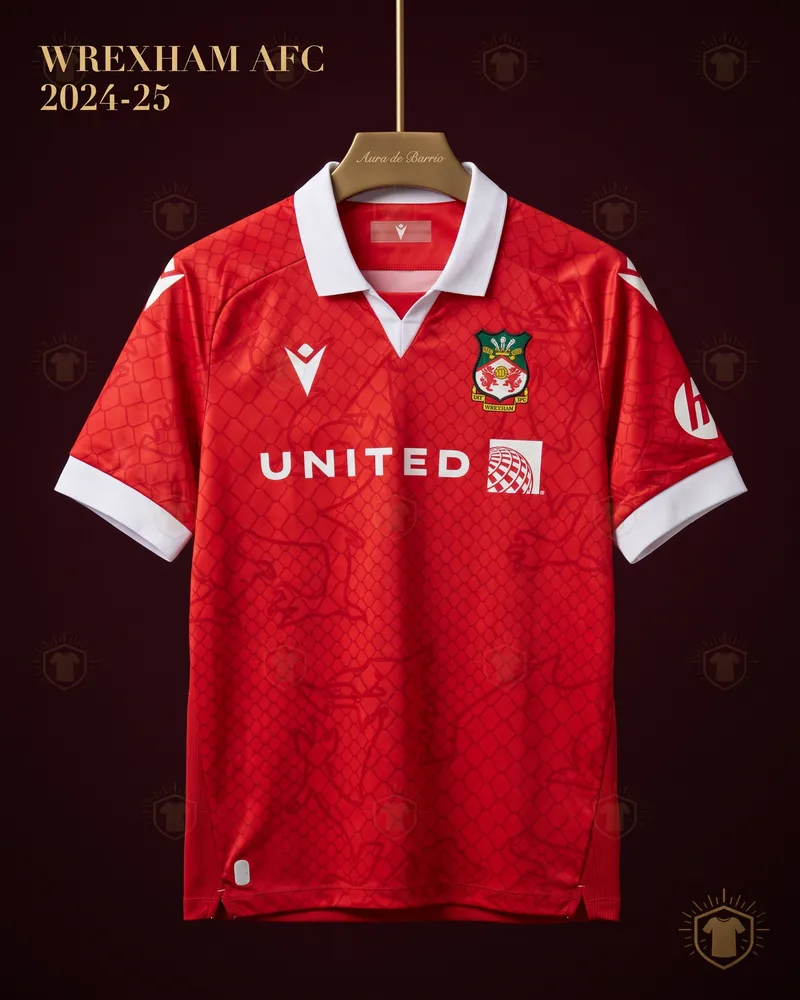 Camiseta local 2024–25 de Wrexham AFC (recreación)