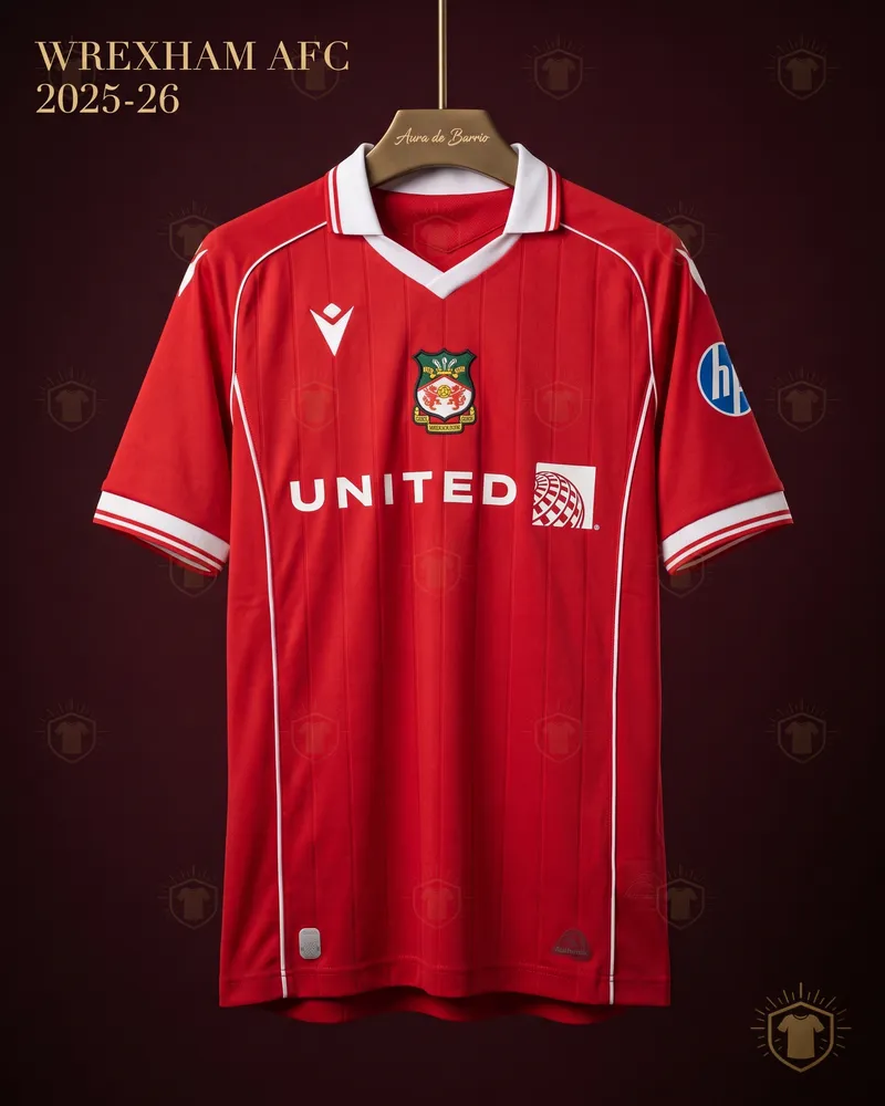 Camiseta local 2025–26 de Wrexham AFC (recreación)