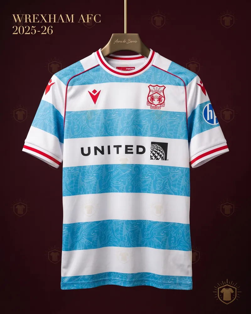 Camiseta tercera 2025–26 de Wrexham AFC (recreación)