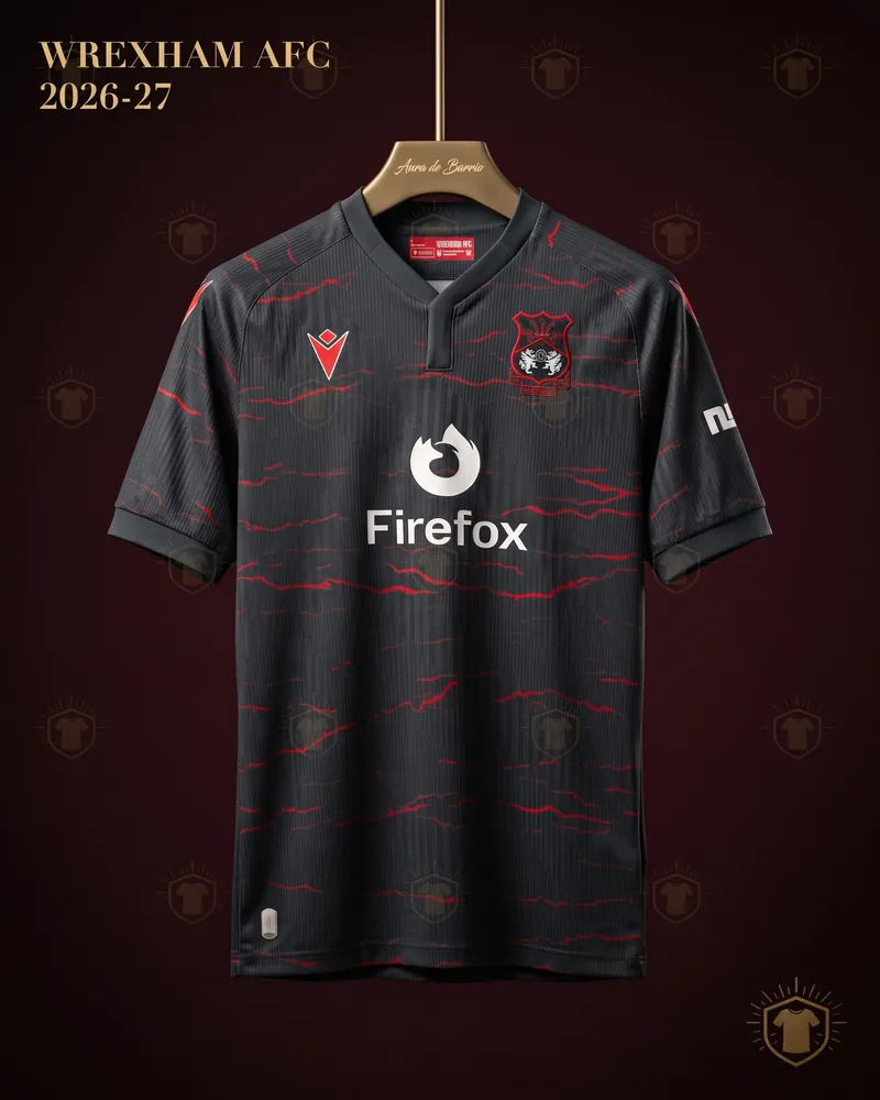 Camiseta visitante 2026–27 de Wrexham AFC (recreación)